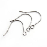 100pcs Stainless Steel Earring Hooks for DIY Earring Making