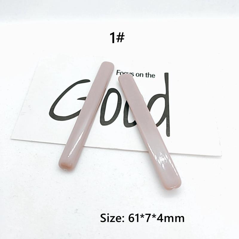 10pcs Retro Acrylic/Resin Wild Long Strip Earrings Hairpin Jewelry