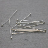 30PCS Metal Hardware Fittings for DIY Accessories Silver-plate Flat Needle Pins