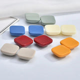 Retro Half Pill Resin Square Solid Patch Ear Nail Ring