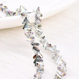 DIY Crystal 3D Hole Triangle Earrings Bracelet Necklace Pendant