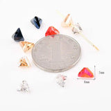 DIY Crystal 3D Hole Triangle Earrings Bracelet Necklace Pendant