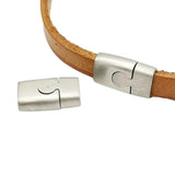 316 Stainless Steel Magnetic Clasps 6mmx2.5mm Inner Brushed