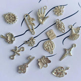 DIY Alloy Jewelry Accessories Butterfly Cross Pendant