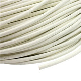Aaazee 5 Yards 3mm Round Milk Leather Cord Necklace Bracelet Making