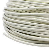 Aaazee 5 Yards 3mm Round Milk Leather Cord Necklace Bracelet Making