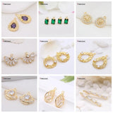 Green Zircon Small Pendant Charm for DIY Earrings Necklaces, Jewellery Making