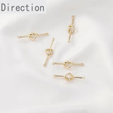 14K Double Knot Love DIY Earrings Necklace Pendant Material