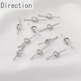 14K Double Knot Love DIY Earrings Necklace Pendant Material