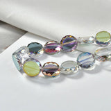 Crystal Straight Hole Circle Flat Beads - DIY Earrings Bracelet Necklace