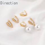 Retro Hollow Long Drop Earrings 18k Gold-clad Accessories