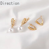 Retro Hollow Long Drop Earrings 18k Gold-clad Accessories