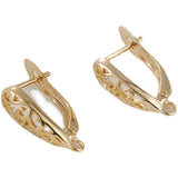 Retro Hollow Long Drop Earrings 18k Gold-clad Accessories