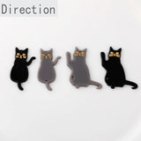 Acrylic Lucky Cat Long Tail Pendant for DIY Earrings