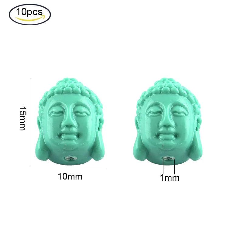 5-10PC Buddha Head Coral Beads for DIY Jewelry Making