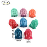 5-10PC Buddha Head Coral Beads for DIY Jewelry Making