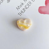 12-Color Retro Smudged Peach Heart Earrings Patch DIY Handmade Material
