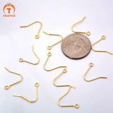 ASA&TESS 50Pcs Brass Hook Ear Wires Earring Hooks Fish Hook Earring French Hooks