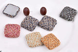 Korea Cotton Cloth Button Accessories DIY Earrings Brooch Hair Rope Bag Material