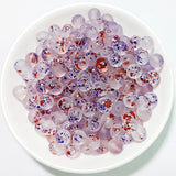 50Pcs 8mm Crystal Glass Beads Spacer Loose Beaded Jewelry Making DIY Charms