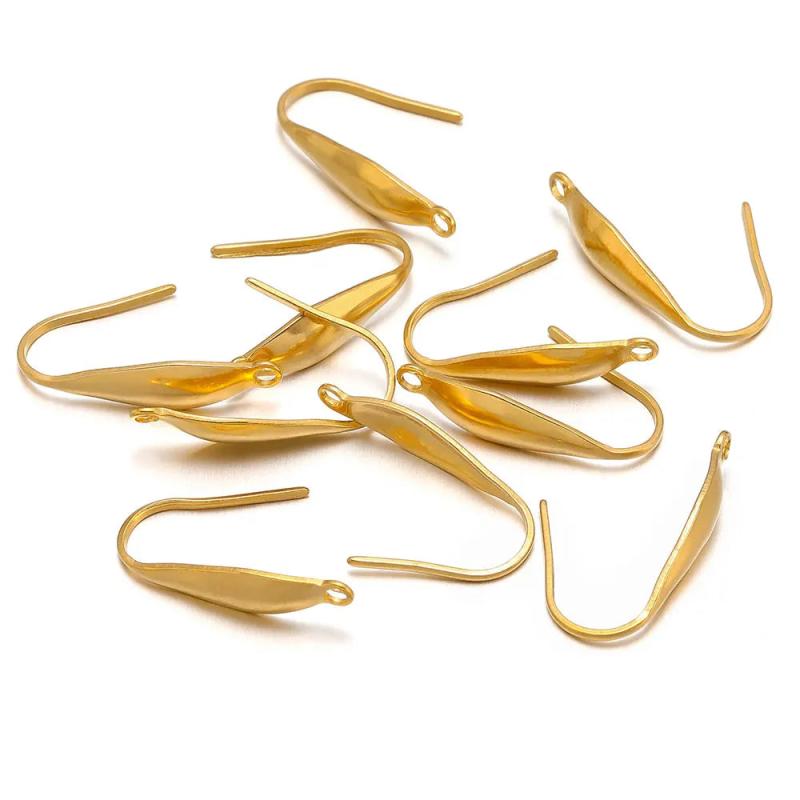 50Pcs Stainless Steel 2 Style Earring Hooks for DIY Jewelry Making