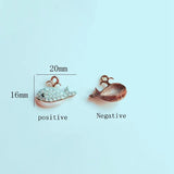 Japanese Whale Alloy Jewelry DIY Materials Hand-made Diamond Ear Accessories