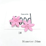 DIY Candy Daisy Six Leaf Flower Hair Accessories Material 6pcs