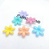 DIY Candy Daisy Six Leaf Flower Hair Accessories Material 6pcs