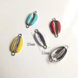 Alloy Dropping Oil Shell Conch Earring