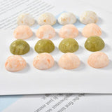 Avocado Green Resin Semi-Circular Patch DIY Earring Jewelry Materials 10 pcs