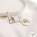 Dingbao 14K Geometric Shape Earrings DIY Jewelry Material