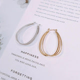 18K Plated Irregular Geometric Earrings - DIY Ear Pin