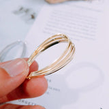 18K Plated Irregular Geometric Earrings - DIY Ear Pin