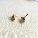 Alloy Bear Drill-in Pearl Ear Nail Ear Jewelry 6 Pcs