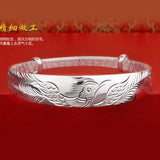 Ethnic Phoenix 999 Silver Bracelet Bangle SZ72