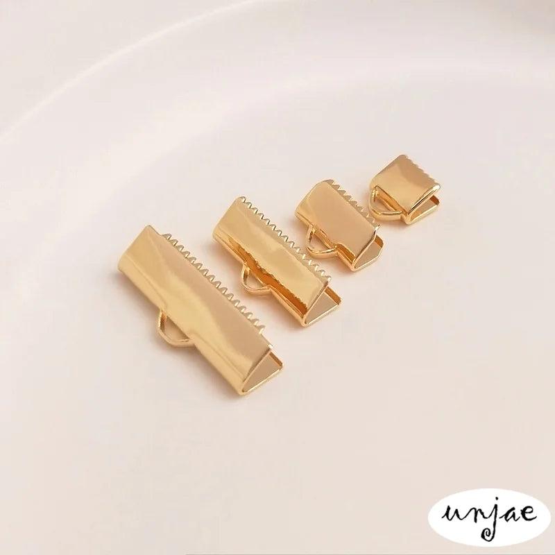 14K Bag Horse Clip Buckle for DIY Ribbon Jewelry Accessories