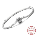 925 Sterling Silver Charm Bracelet Women DIY Beads Jewelry