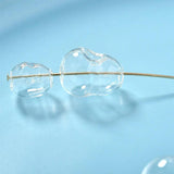 Hand-Painted Wave Point Abstract Gourd Glass Bubble DIY Earrings