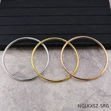 Letter O Bangle Bracelet Round Silver Cuff Women's Jewelry Gift