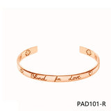 Women Bracelet with Charms Letters Bangle for Engagement