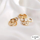 14K Hexagon Bead Ring DIY Beading Materials