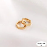 14K Hexagon Bead Ring DIY Beading Materials