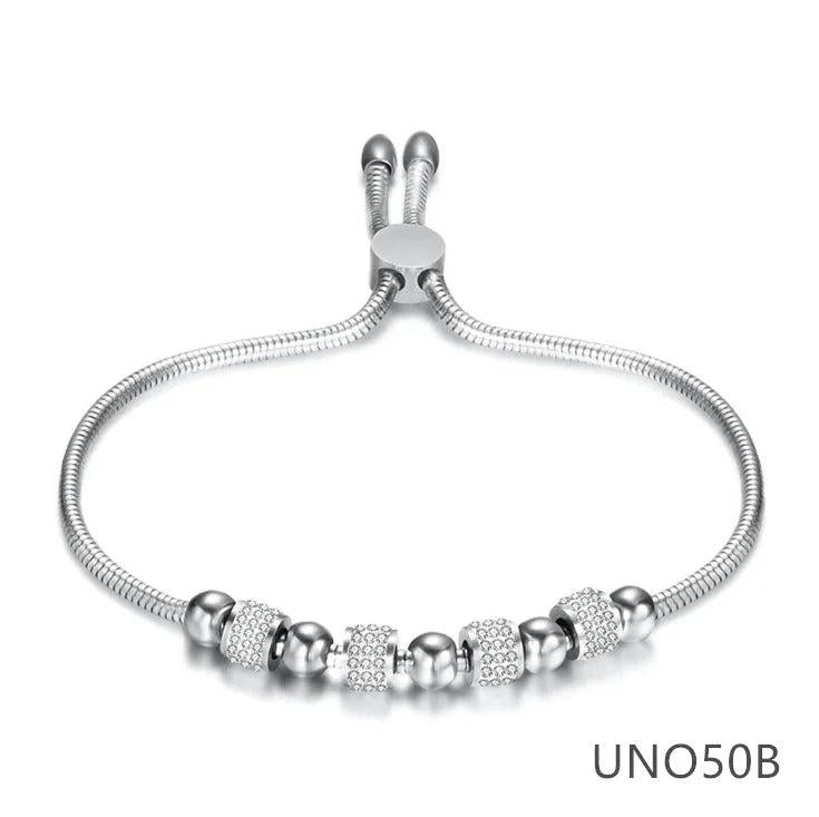 Mesh Bracelet with Charms for Women