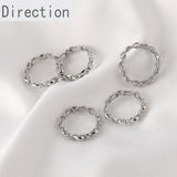 14k Color-Preserving Wavy Twist Circle Pendant