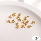 Matte Antique Half Hole Pearl Sheep's Eye Flower Clavicle Chain Pendant DIY