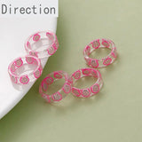Japanese Acrylic Fruit Slice Ring Sweet Girl Jewelry Index Finger Tail Ring