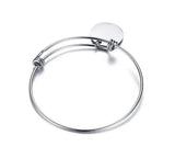 Round SILVER Charms Women's Bracelet Engagement