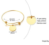Round SILVER Charms Women's Bracelet Engagement