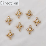 14k Zircon Leaf Flower Pendant Jewelry Accessories