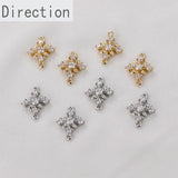 14k Zircon Leaf Flower Pendant Jewelry Accessories